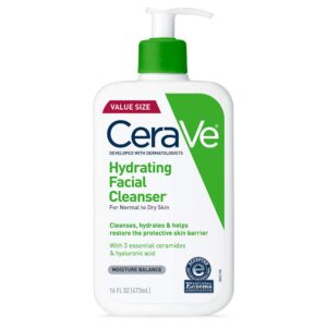 CeraVe Hydrating Facial Cleanser – Non-Foaming