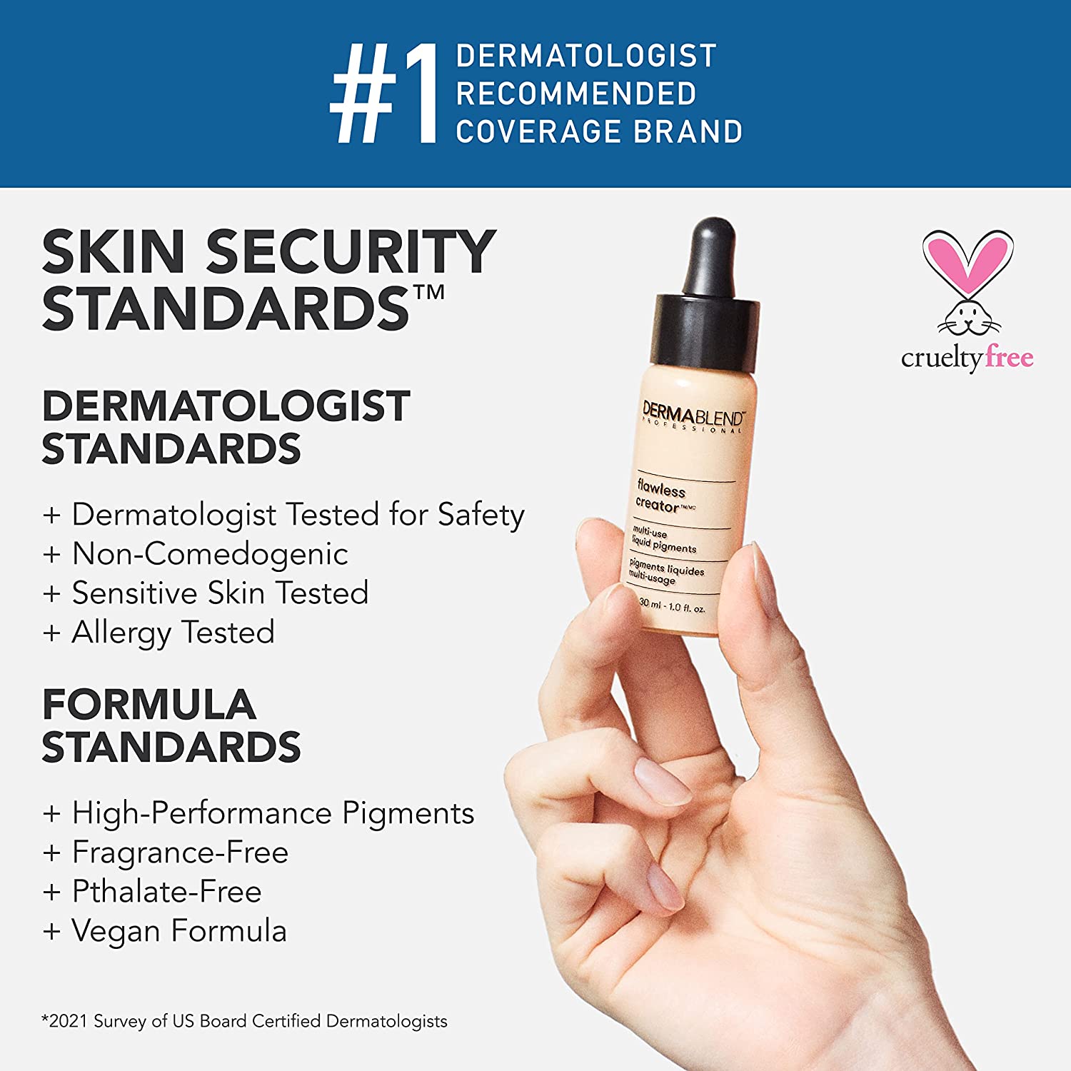 Dermablend Flawless Creator Multi-Use Liquid Foundation Makeup, Full Coverage Lightweight Buildable Foundation, Natural Finish-3