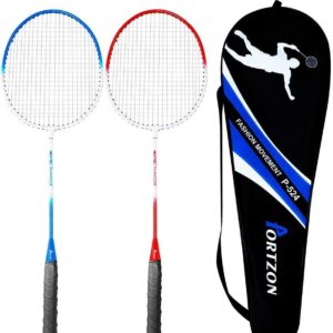 Portzon 2 Player Badminton Racquets Set